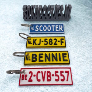 kenteken sleutelhanger