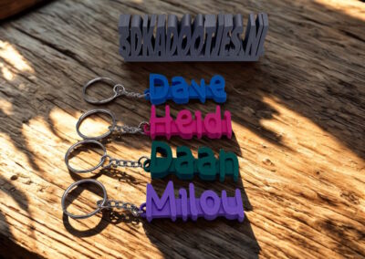naam sleutelhanger