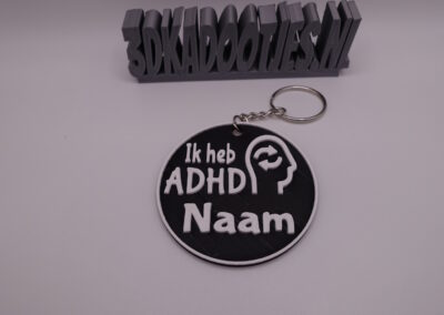ADHD sleutelhanger met naam