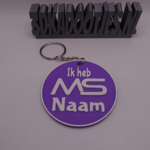 MS sleutelhanger met naam