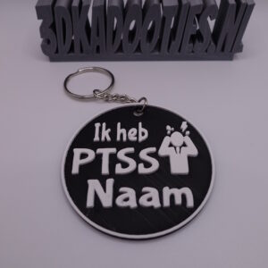 PTSS sleutelhanger met naam
