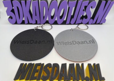 Ik steun Daan sleutelhanger met naam