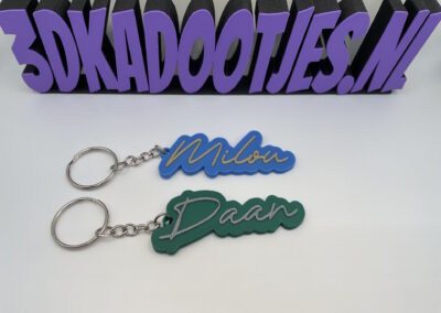 Naam sleutelhanger - Handgeschreven
